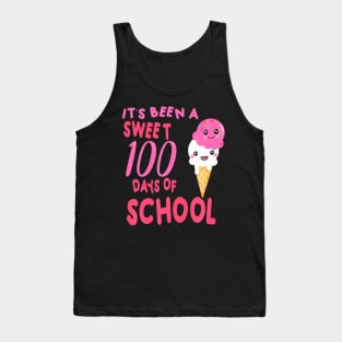 Ice Cream Cone 100 Days Of School Teacher Tank Top